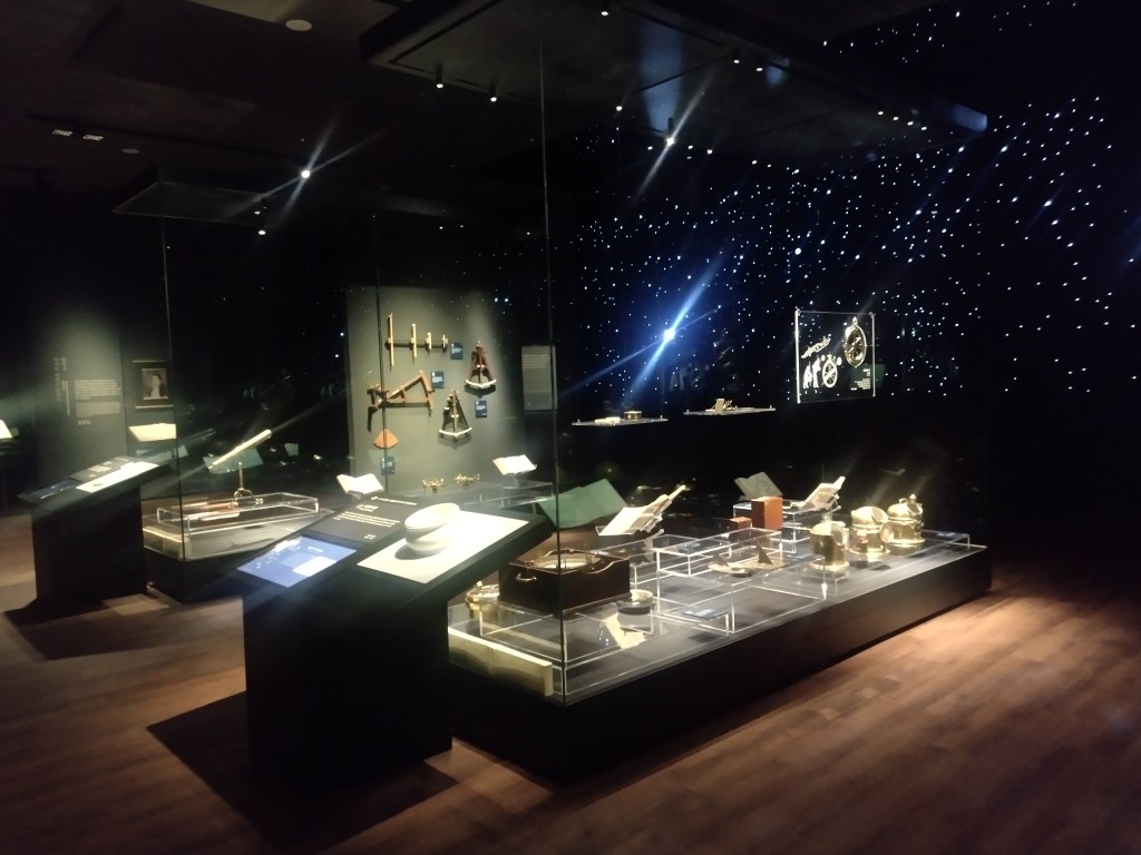 View of exhibition room on naval navigation.